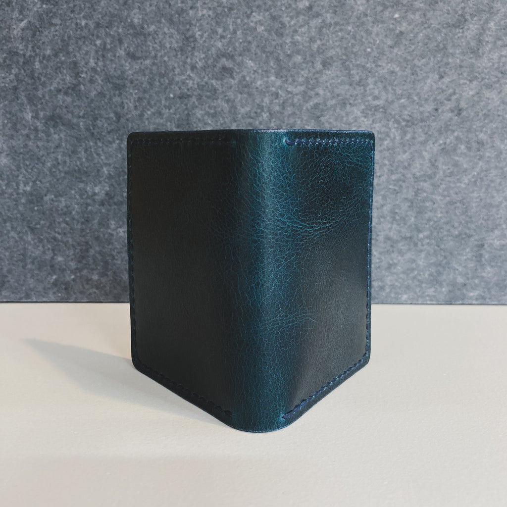 The Martin Wallet - Blue Water Buffalo & Black