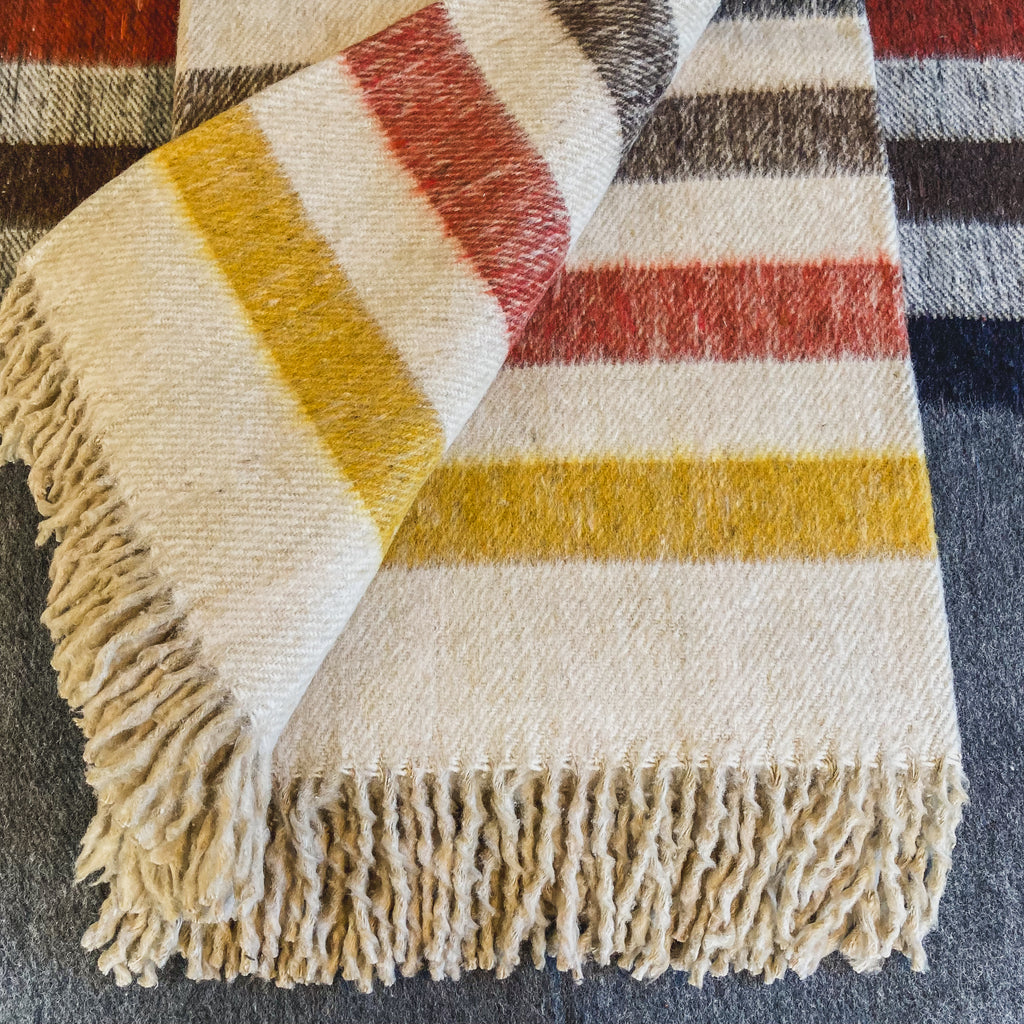The Artesano XL Brushed Wool Blanket - Beige