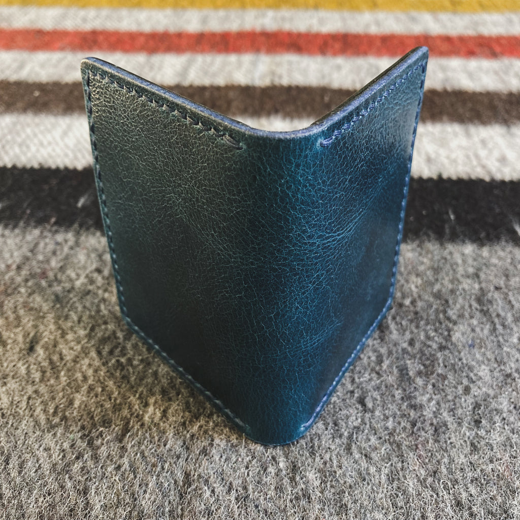 The Martin Wallet - Blue Water Buffalo & Black