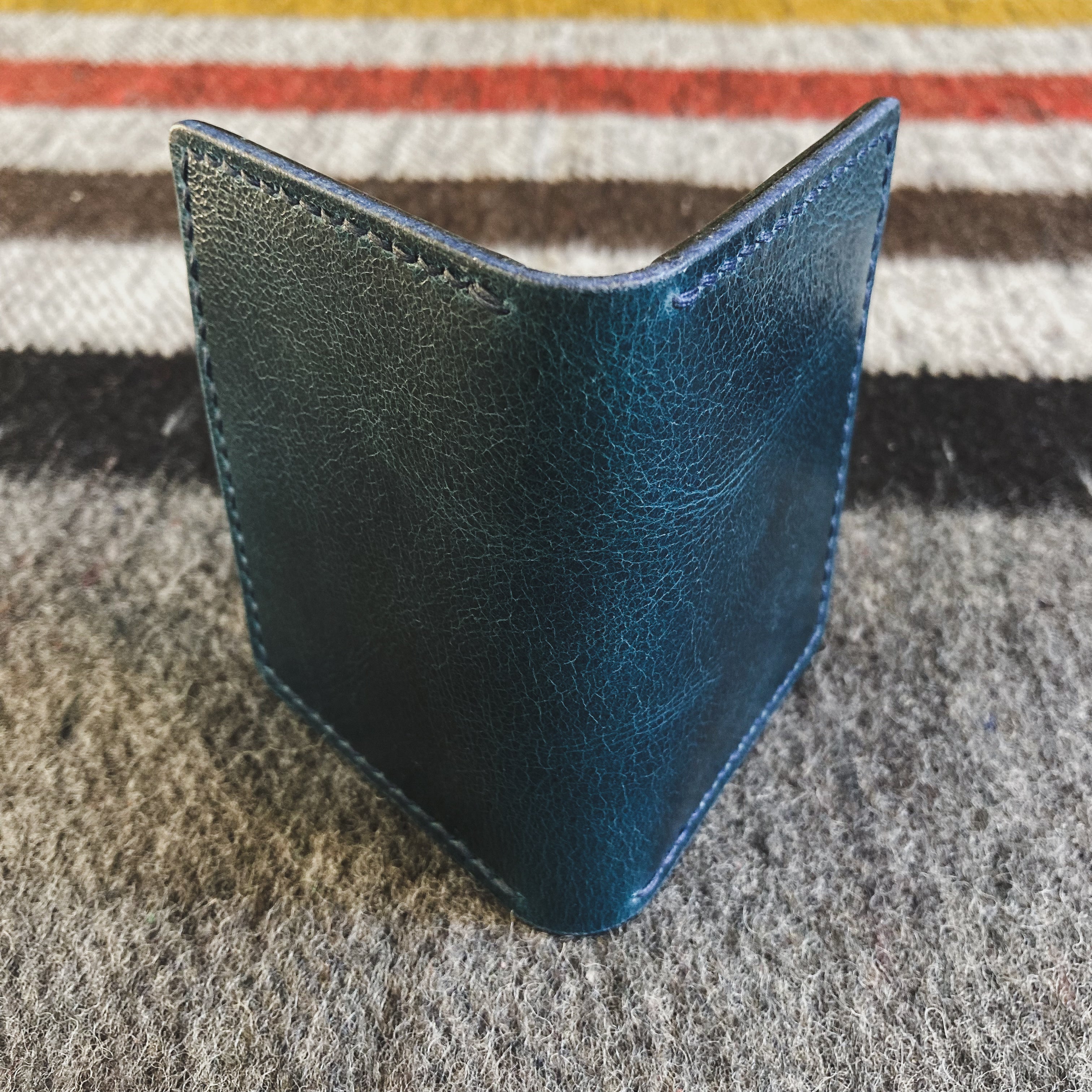The Martin Wallet - Blue Water Buffalo & Black