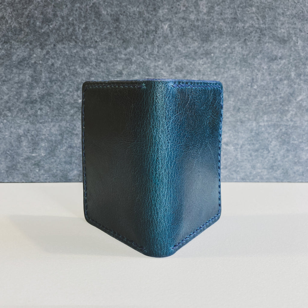 The Martin Wallet - Blue Water Buffalo & Cognac