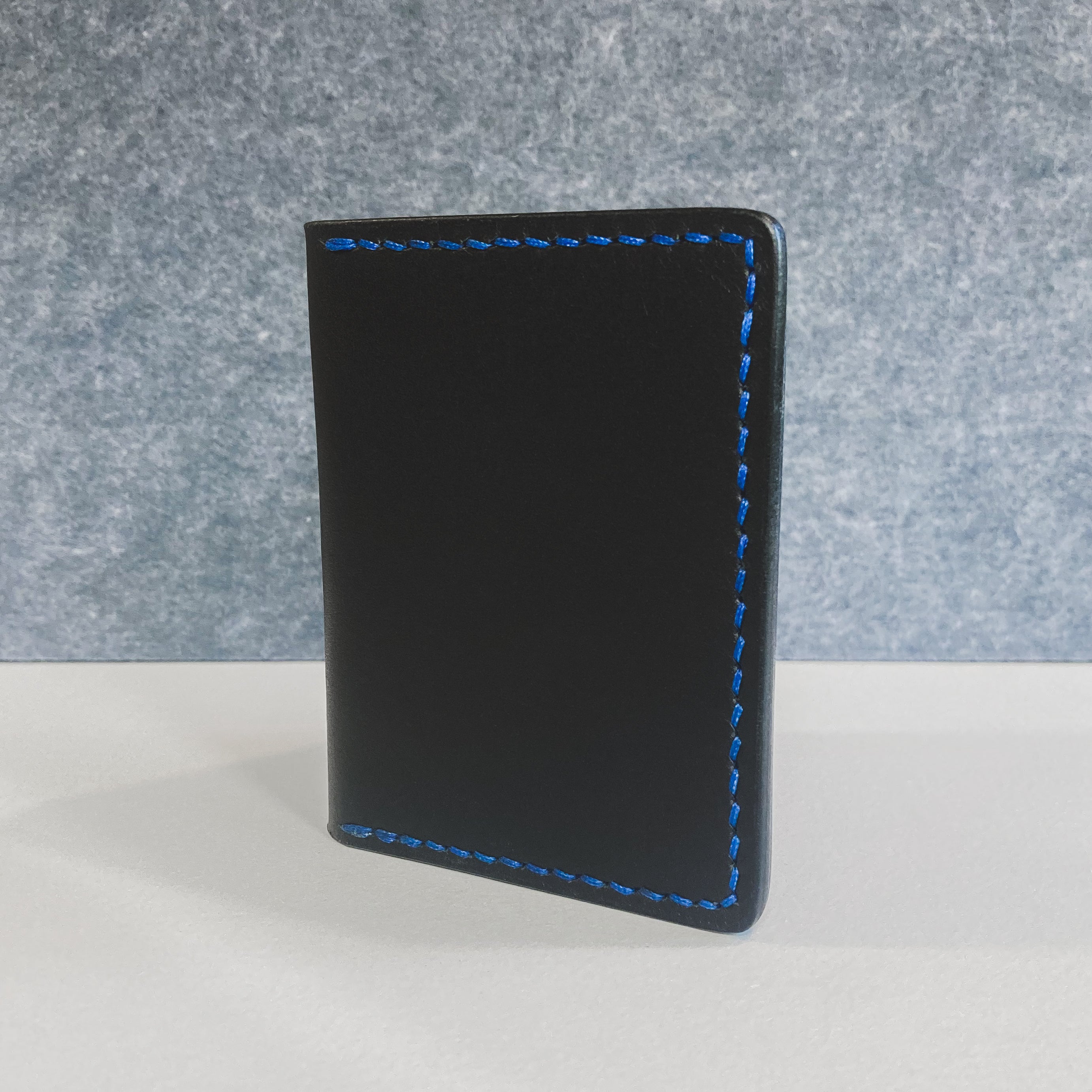 The Martin Wallet - Black & Blue Crazy Horse