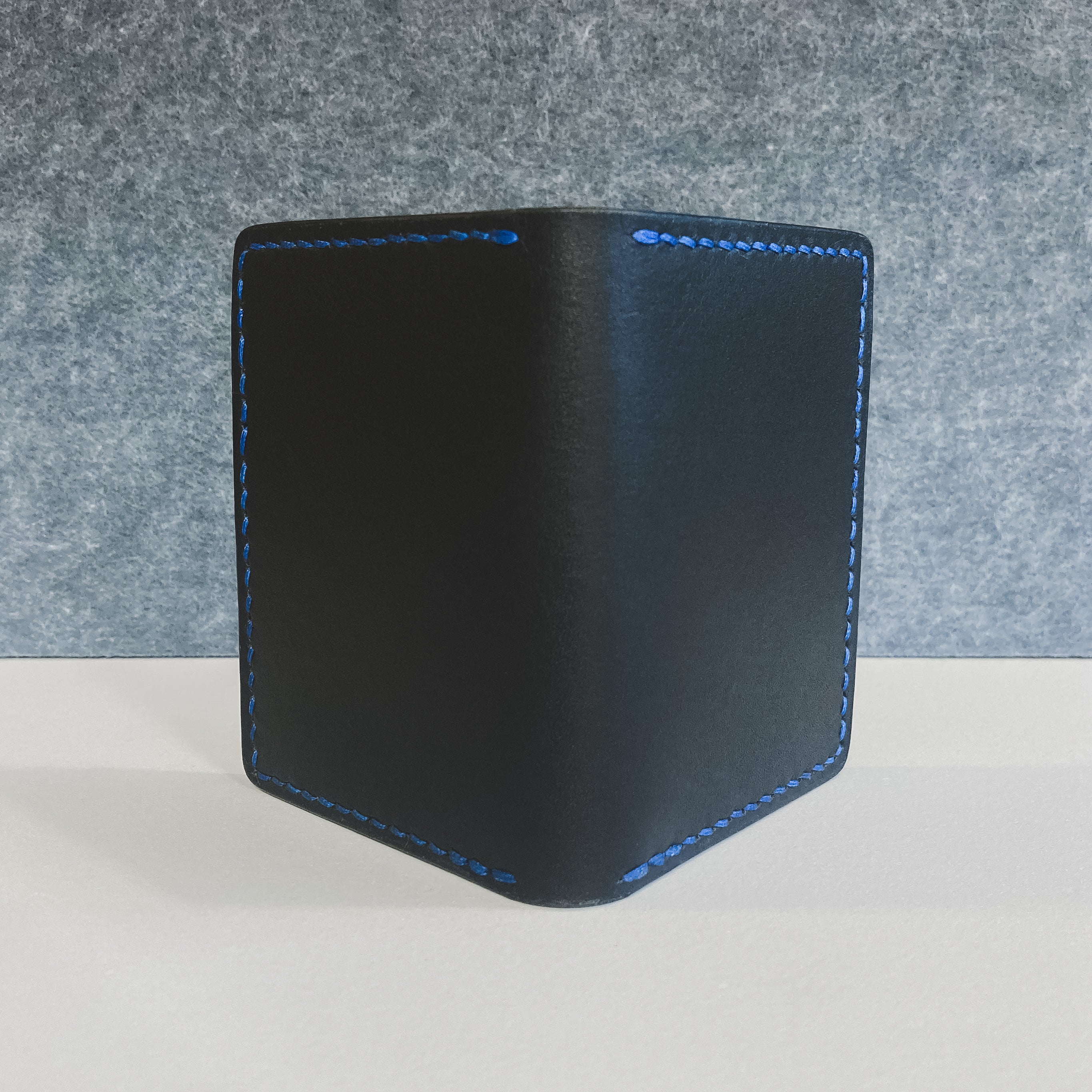 The Martin Wallet - Black & Blue Crazy Horse