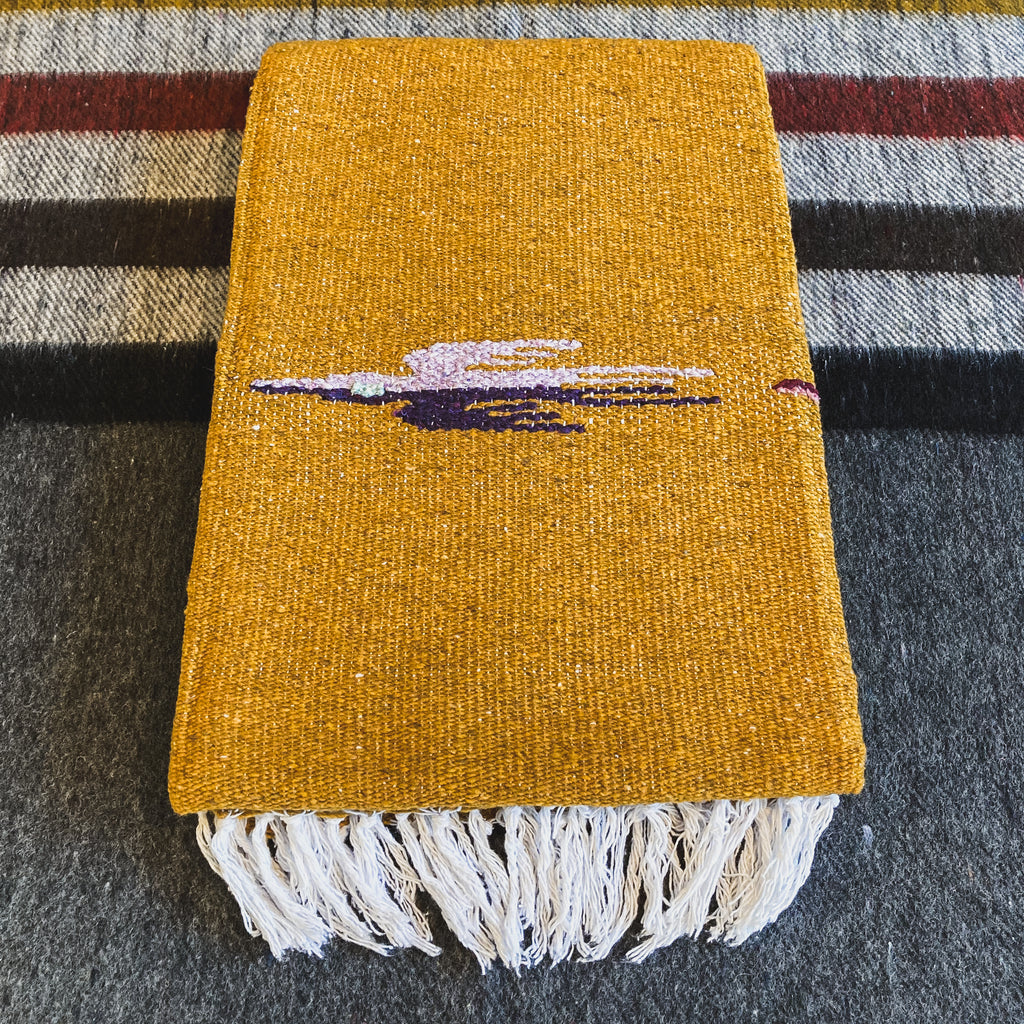 Gold Wool Thunderbird Design Throw - Limited Edition