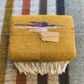 Gold Wool Thunderbird Design Throw - Limited Edition