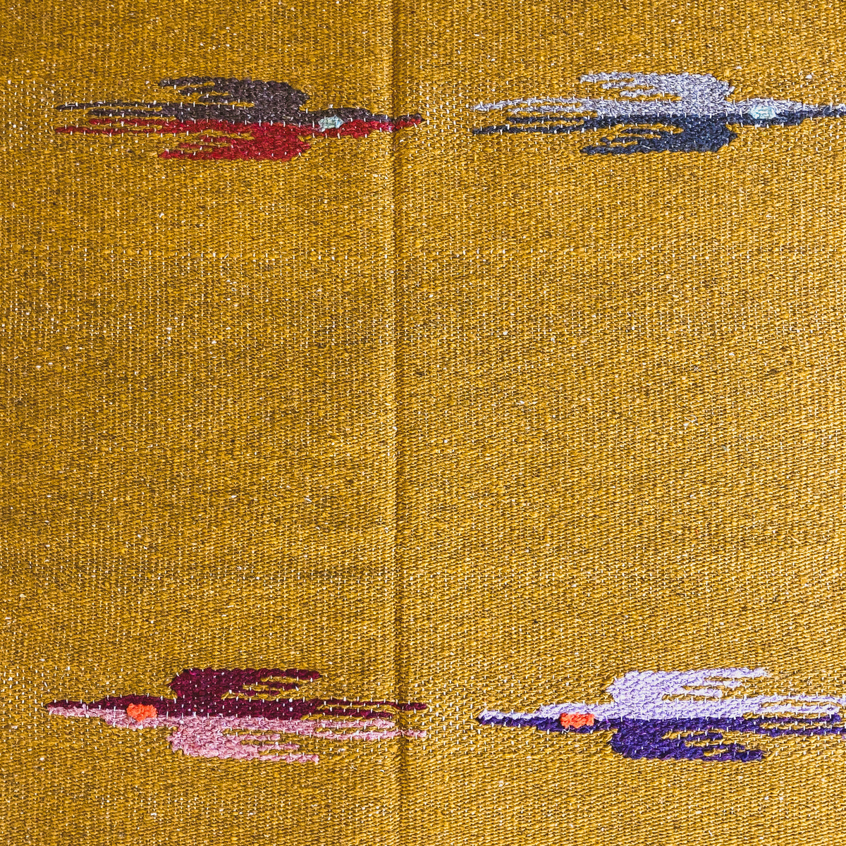 Gold Wool Thunderbird Design Throw - Limited Edition