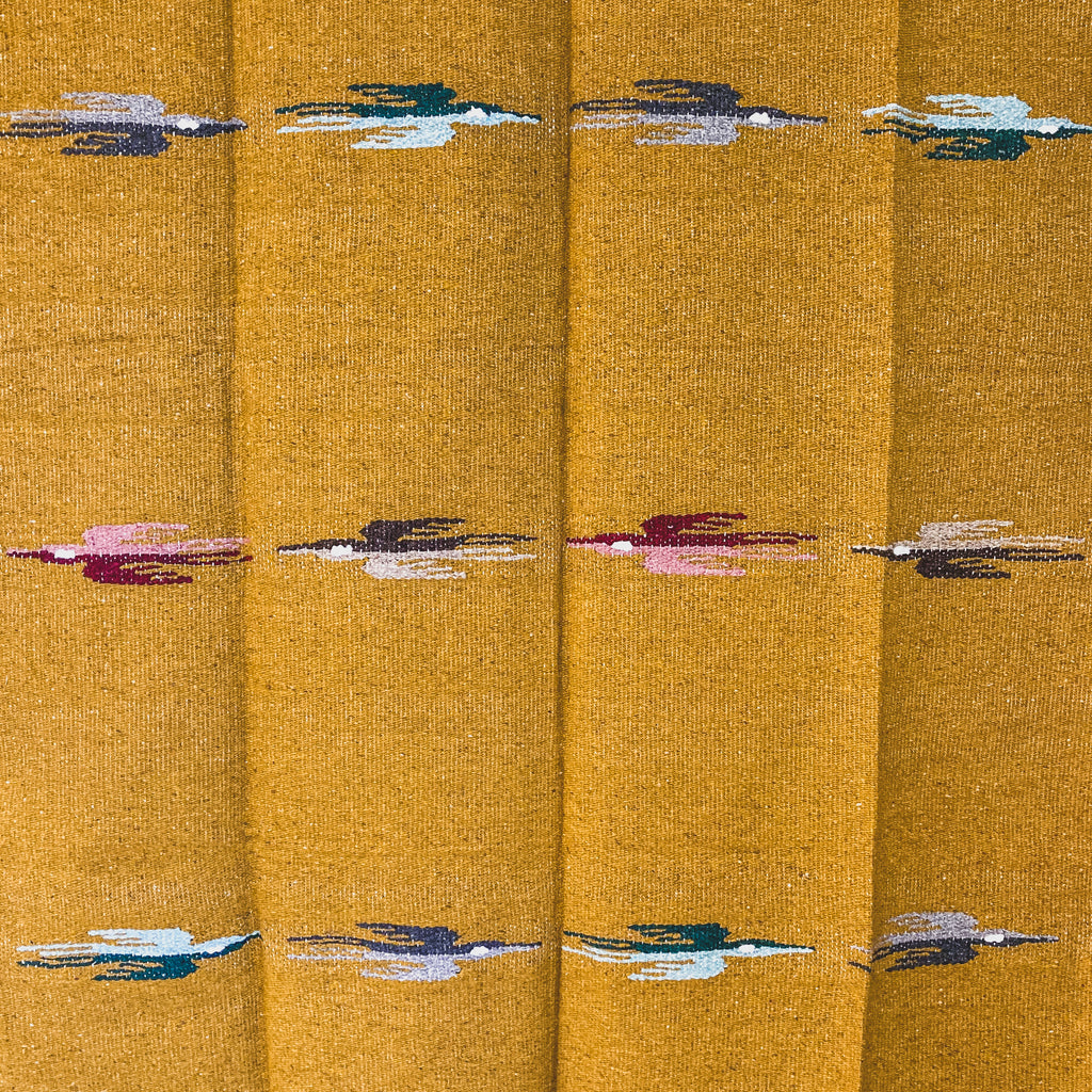 Gold Wool Thunderbird Design Throw - Limited Edition