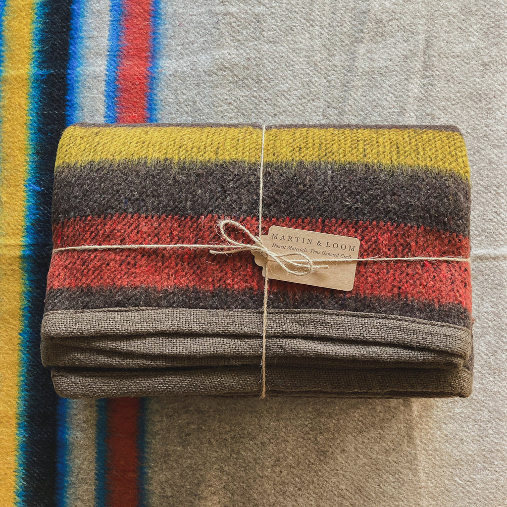 The Sonoran Brushed Wool Blanket - Canyon Dusk