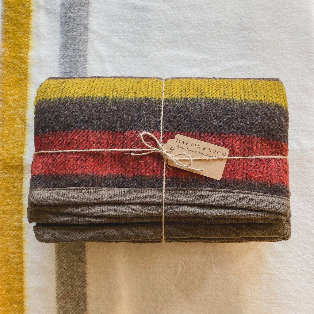 The Sonoran Brushed Wool Blanket - Canyon Dusk